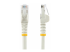 StarTech.com 100ft CAT6 Ethernet Cable, 10 Gigabit Snagless RJ45 650MHz 100W PoE Patch Cord, CAT 6 10GbE UTP Network Cable w/Strain Relief, White, Wiring is UL Certified/TIA - Framsidan