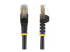 StarTech.com 2m CAT6A Ethernet Cable, 10 Gigabit Shielded Snagless RJ45 100W PoE Patch Cord, CAT 6A 10GbE STP Network Cable w/Strain Relief, Black, UL Certified Wiring/TIA - Flera vinklar