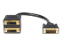 StarTech.com 30 cm DVI-D till 2x DVI-D digital video splitter kabel ? M/F - Framsidan