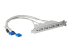 StarTech.com 4 Port USB A Female Slot Plate Adapter - Vänster vinkel